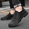 Summer new trend versatile men's shoes fashion leisure business work shoes leather surface one pedal trend leather shoes