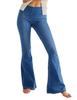 Niedrig taillierte Stretch Schlagjeans für Damen - Europäische & Amerikanische Mode