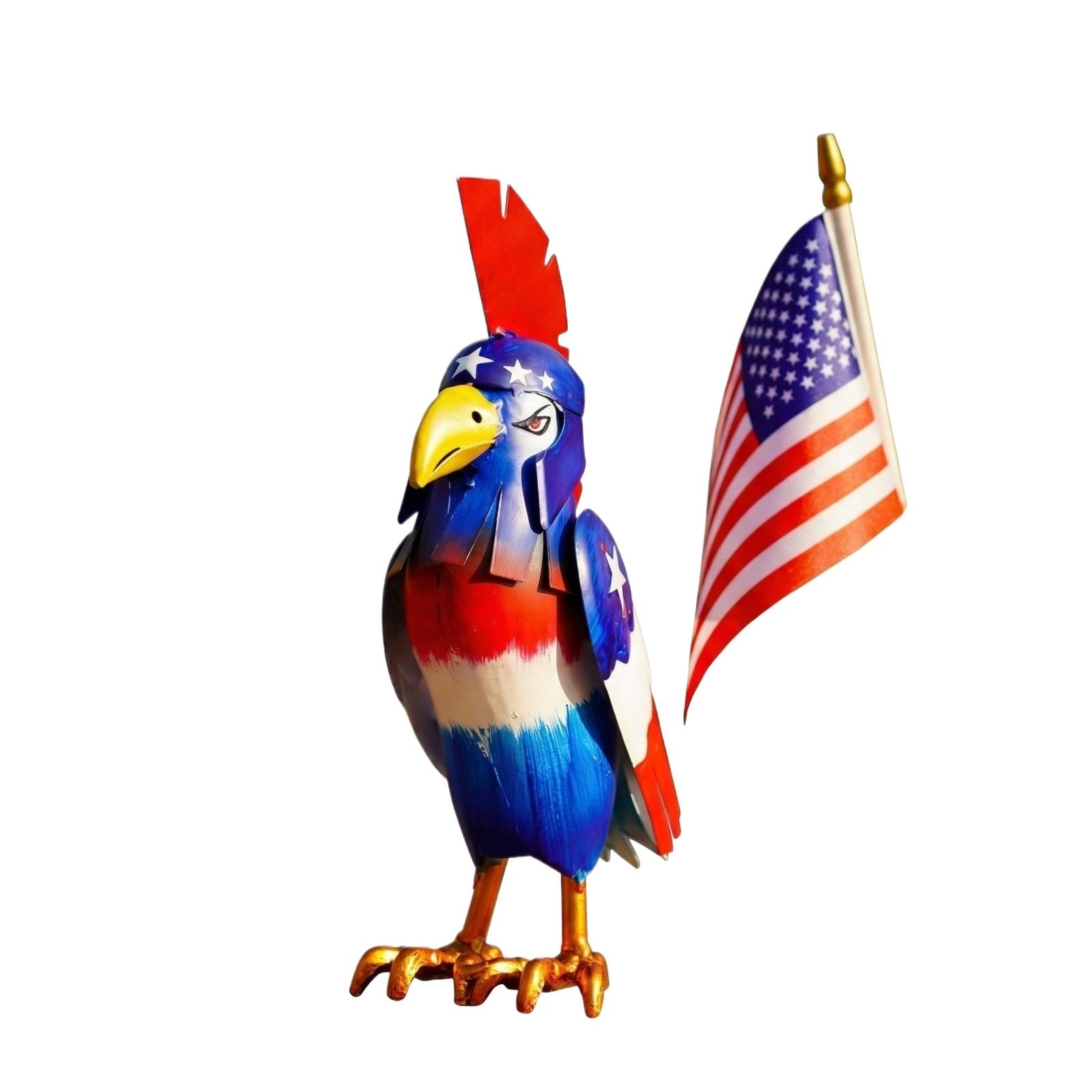Creative Iron - Decor With American Flag For - Desk, Independence Day Decoration One Size