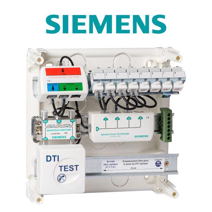 Coffret de Communication de grade 1 avec 8 prises RJ45