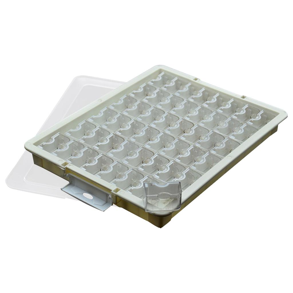 Sortierbox für Kunststoffperlen mit einzelnen Fächern, transparentem Deckel und Sortiertablett für Schmuckherstellungs-Enthusiasten
