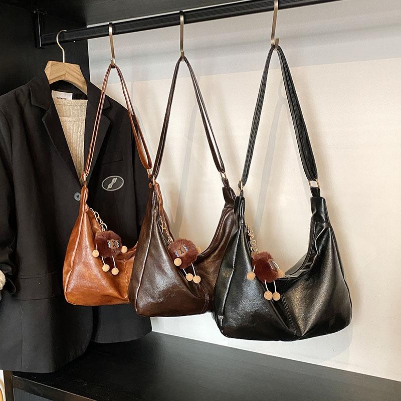 Crossbody bag women's bag new trendy retro tote bag casual large-capacity commuter shoulder bag