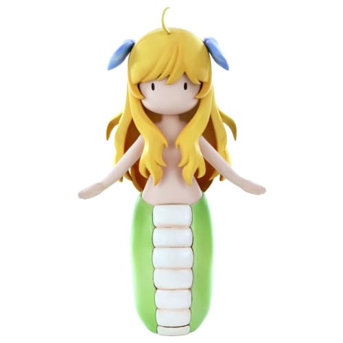 

BellFine Jashin-chan Dropkick: Jashin-chan, approximately 150mm tall, non-scale plastic model, B5-011, molded in white