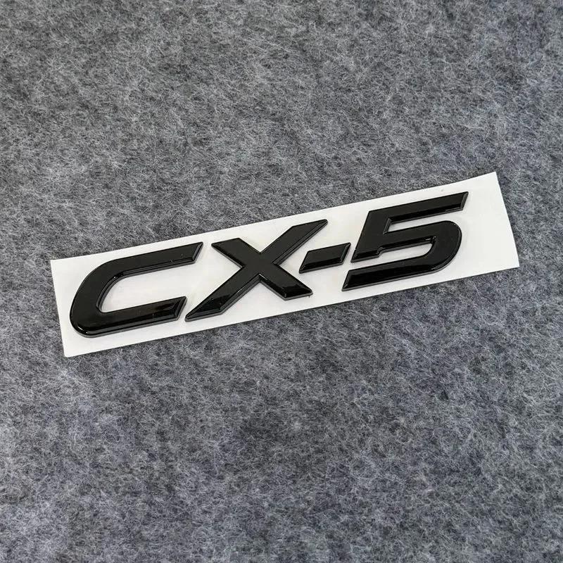3D ABS CX-4 CX-5 Car Letter Badge Logo Trunk Decorative Sticker For Mazda 2 3 6 CX50 CX60 CX30 CX7 CX90  Demio black Accessories wcgvh11