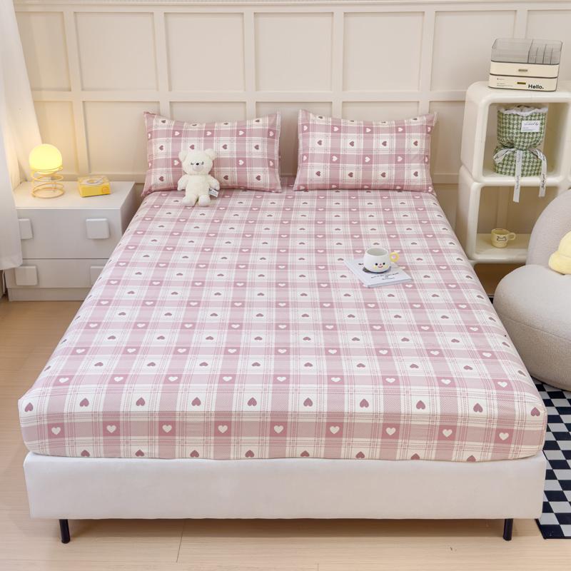 Hautfreundliches Spannbettlaken 100% Baumwolle Bettlaken Cartoon-Stil Bettbezug Home Matratzenschoner Lençol (Kissenbezug muss bestellt werden)