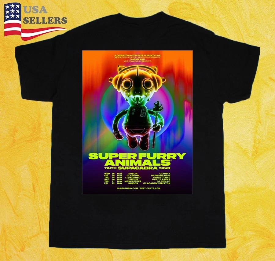 Super Furry Animals 30th anniversary tour T-SHIRT Full Size S to 5XL Unisex T-Shirt M