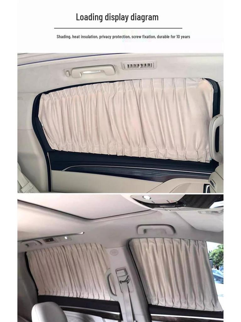 Luxury Suede Blackout Side Curtains for GAC Trumpchi E9 Car