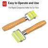 2Pcs Multipurpose Rubber Wheel Roller Tool Ergonomic Design for Car Soundproofing and DIY Seam Filling Projects
