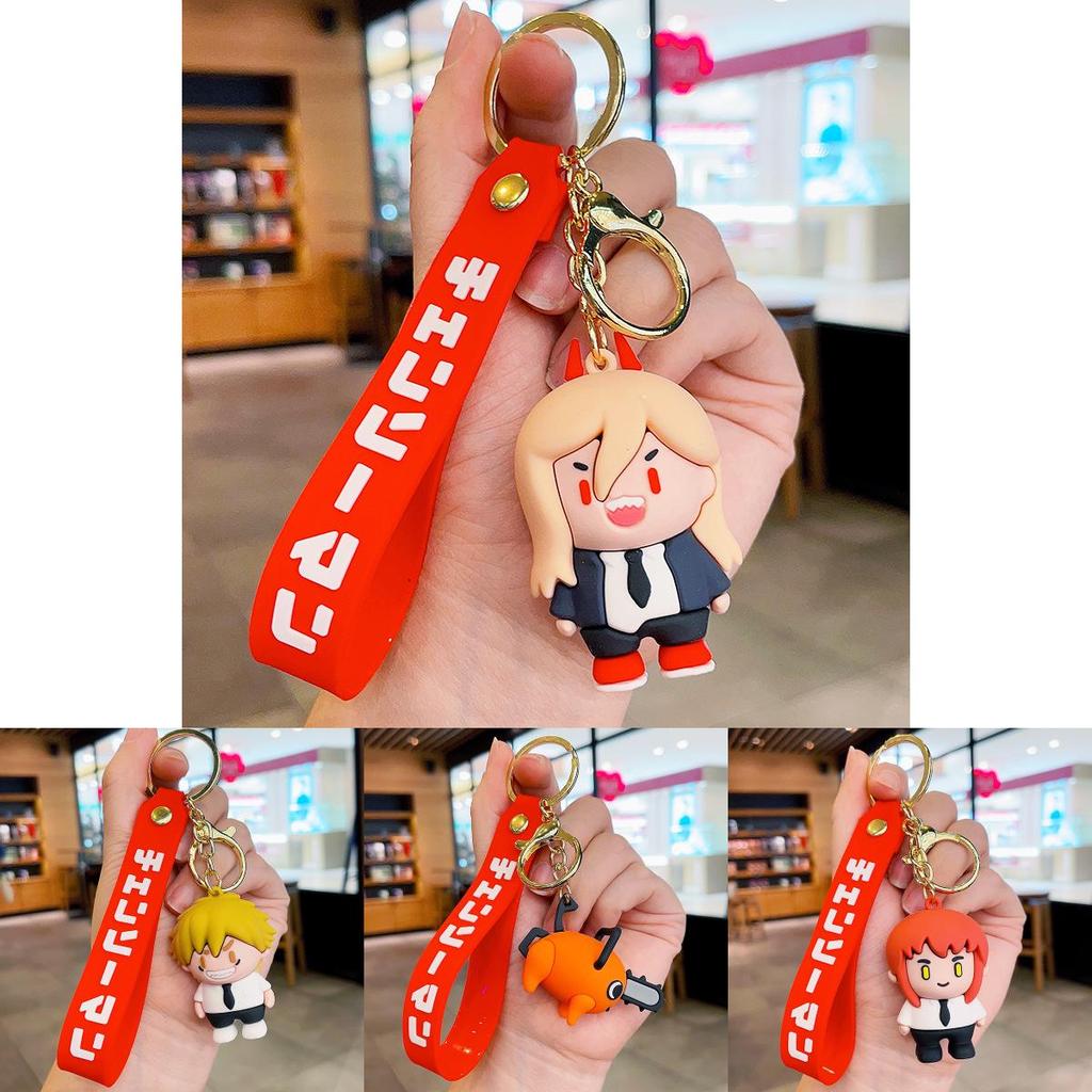 Charming Chainsaw Man Pochita Keychain Delightful Anime Character Accessory