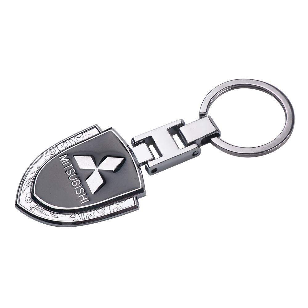 Metal Leather Car Key Ring Braided Rope Key Case Key Chain For Mitsubishi Space Star Lancer Outlander Xl Eclipse Cross Asx Colt
