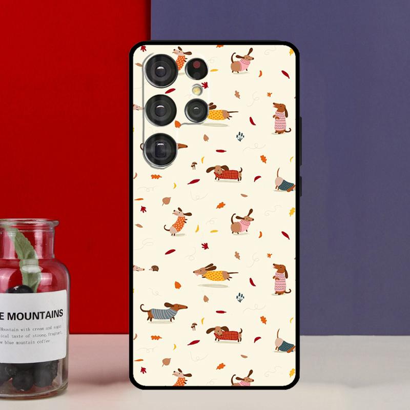 Dachshund Dog Funda Case For Samsung Galaxy S25 Ultra S9 S10 S20 S21 FE S22 S23 Plus S24 Ultra Phone Cover