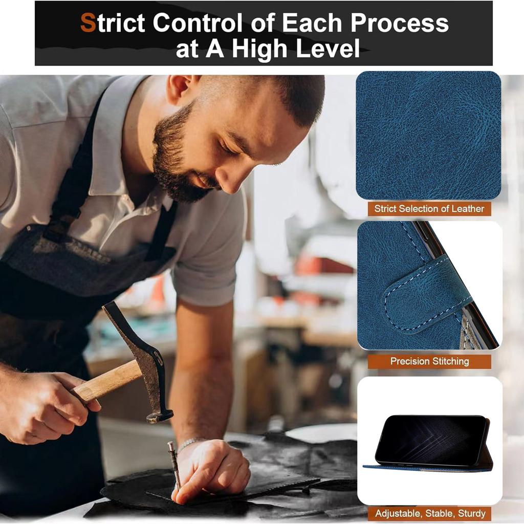 For Samsung Galaxy A26 5G Leather Case Triangle Patchwork Wallet Stand Shockproof Phone Cover