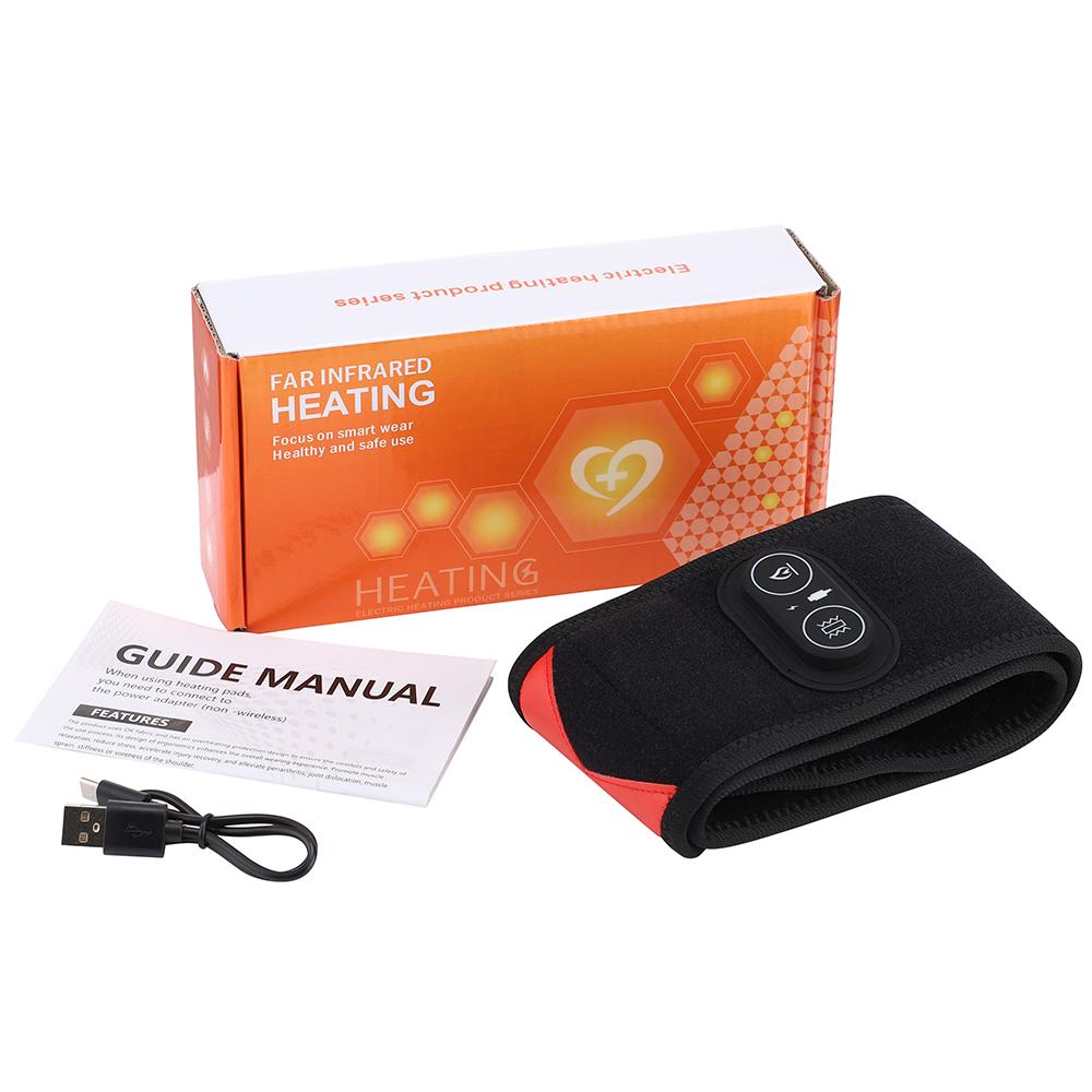 3 Levels Vibration Hand Massager Belt Red Light Therapy Wrist Protector LED Infrared Heating Pad Knee Neck Hand Warmer Wrap