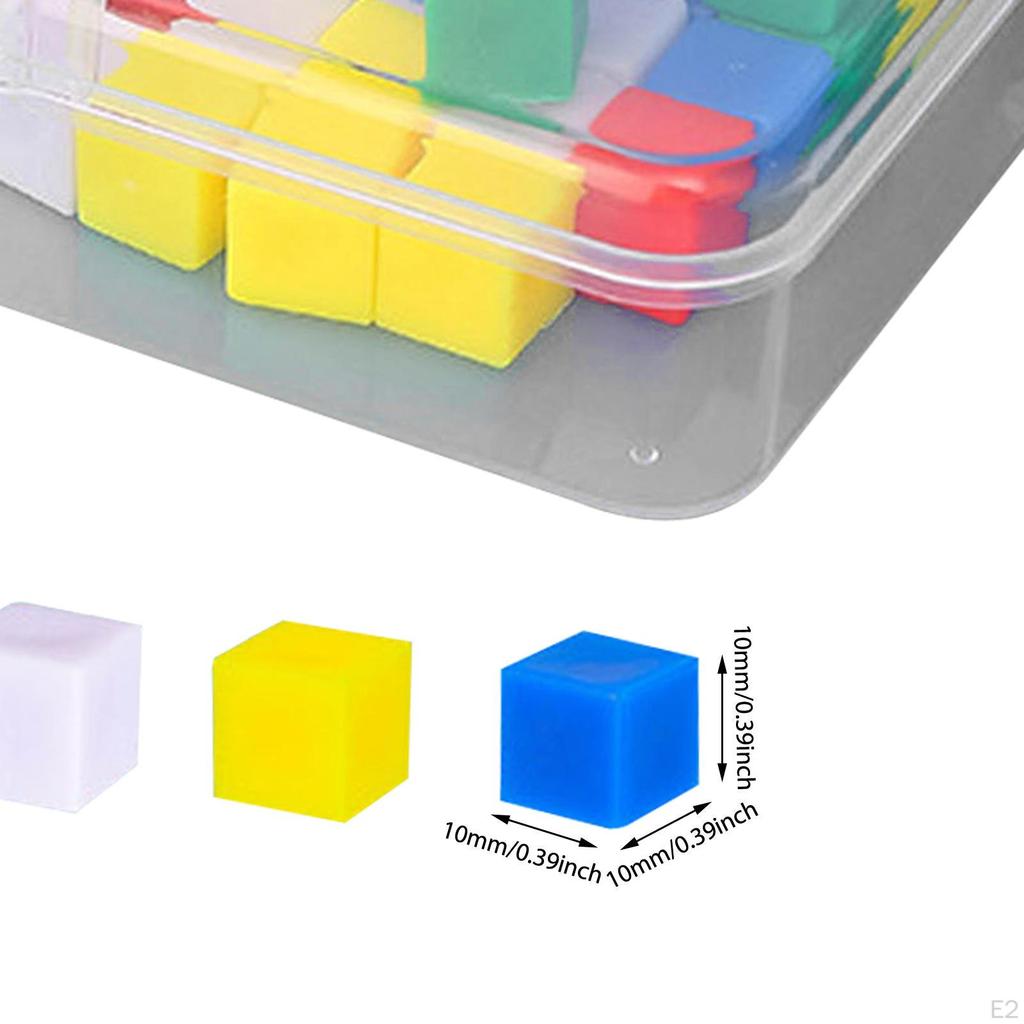 100Pcs Centimeter Cubes Blocks Development Color Sorting Toys Math Learning Counting for