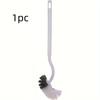 1pc/2pcs Toilet Brush, Bathroom Cleaning Brush, Long-Handled Soft-Bristled Brush, Household Toilet Cleaning Brush