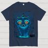 Superpower Blue Cat Unisex 100% Cotton Summer Casual Cool Loose T-Shirt