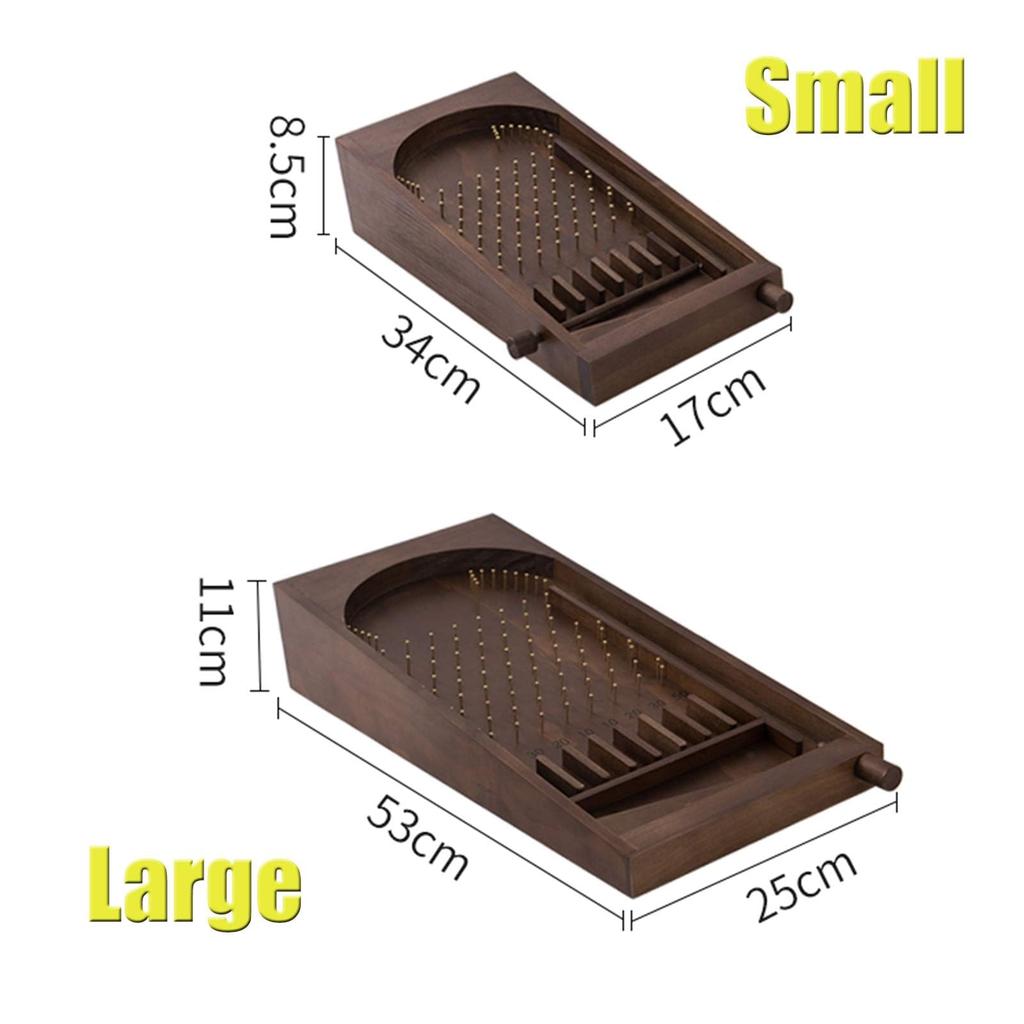 Traditional Wooden Pinball Craft Table, Solid Wood Pinball Machine, Creative Gift, Children's Toy, White, Big