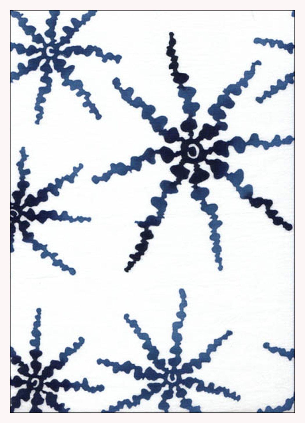 

Tenugui Cotton Made in Japan Octopus Leg Pattern Niwa-zome (Tenugui) - Chū-sen (Dyed) - 100% - - білий