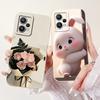 For Realme 9 4G Case RMX3521 Silicone Cute Cat Fashion Butterfly Flower Love Painted Shockproof Cover For Realme 9 4G Phone Case
