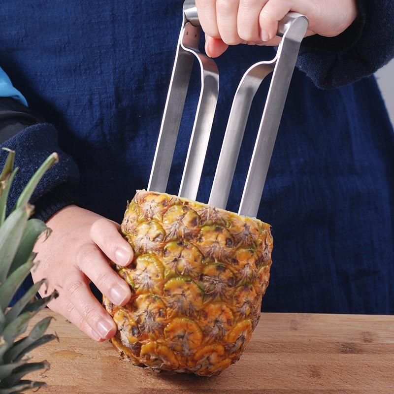 Pineapple Peeler Cutter Stainless Steel Ananas Meat Extractor Cut Corer Remover Machine Home Kitchen Knife Slicer Fruit Tools
