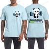 Panda Gym T-Shirt, Cute Panda Installing Muscles Shirt T-Shirt Funny T-Shirt Harajuku Tee Men Brand T-shirt Tshirt Summer Tees