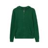 Felpa Polo con Ricamo Logo e Zip Manica Lunga Top per Bambini 323951123-011