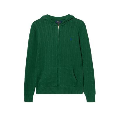 Bluza Polo z haftowanym logo i zamkiem, z długim rękawem, dla dzieci, top 323951123-011