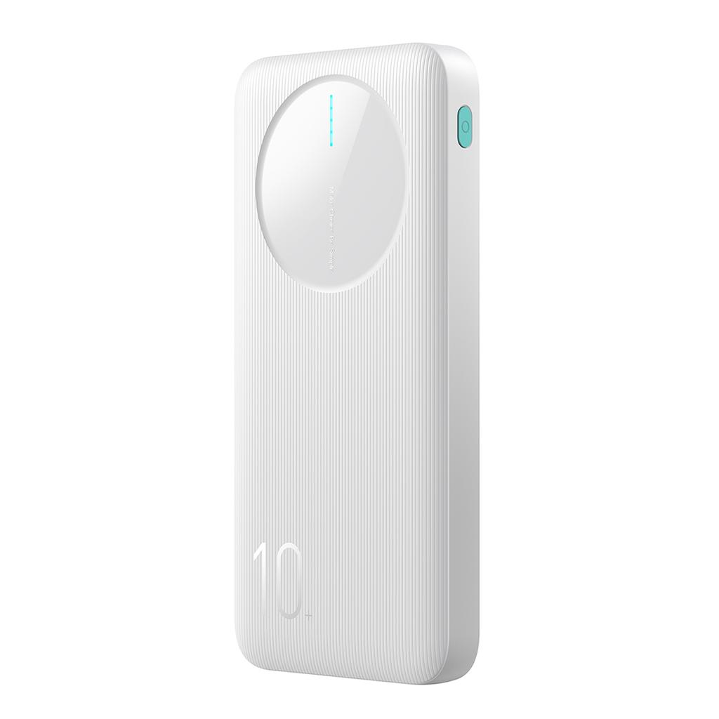 Powerbank JR-PBF12 10000mAh 2.4A 2x USB-A 1x USB-C - white