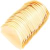 100Pcs Lightweight Appetizer Platters Wood Grain Mini  Trays Practical Sushi Boat Trays  Tastings