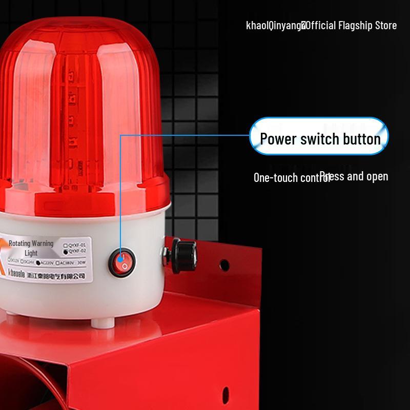 Infrared Motion Sensor Alarm with Sound and Light Alerts, High-Decibel Siren, and Voice Broadcast