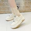 New Explosive Ins Board Shoes Autumn and Winter Platform Leather Casual Shoes Breathable Versatile Sports Heightening Shoes Women's Shoes