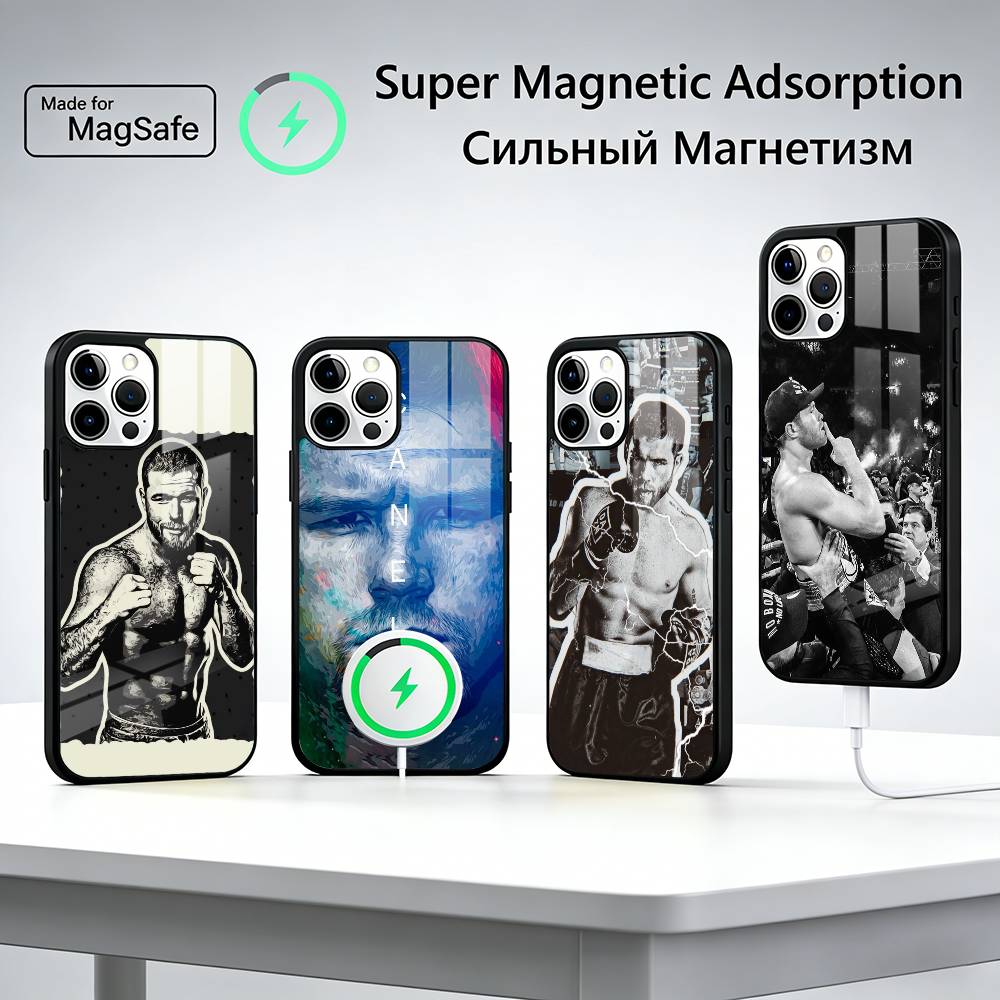 Mexico Boxing Canelo Alvarez Phone Case For iPhone17,16,15,14,13,12,11 Plus,Pro Magnetic For Magsafe Wireless Charging
