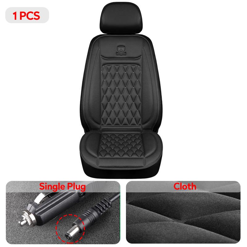 Heated Car Seat Cover 12-24V Universal Car Seat Heater 30'S Fast Heating Pad Thicken Car Heated Seat Cushion Warm Seat Protector