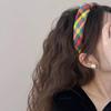 2025 Colorful Plaid Wide-Brim Headband for Women - Versatile Daily Wear Hair Accessory