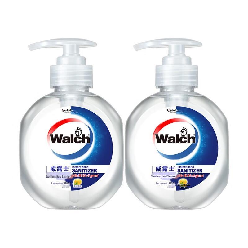 Walch Antibacterial Waterless Hand Sanitizer - 2x250ml Set