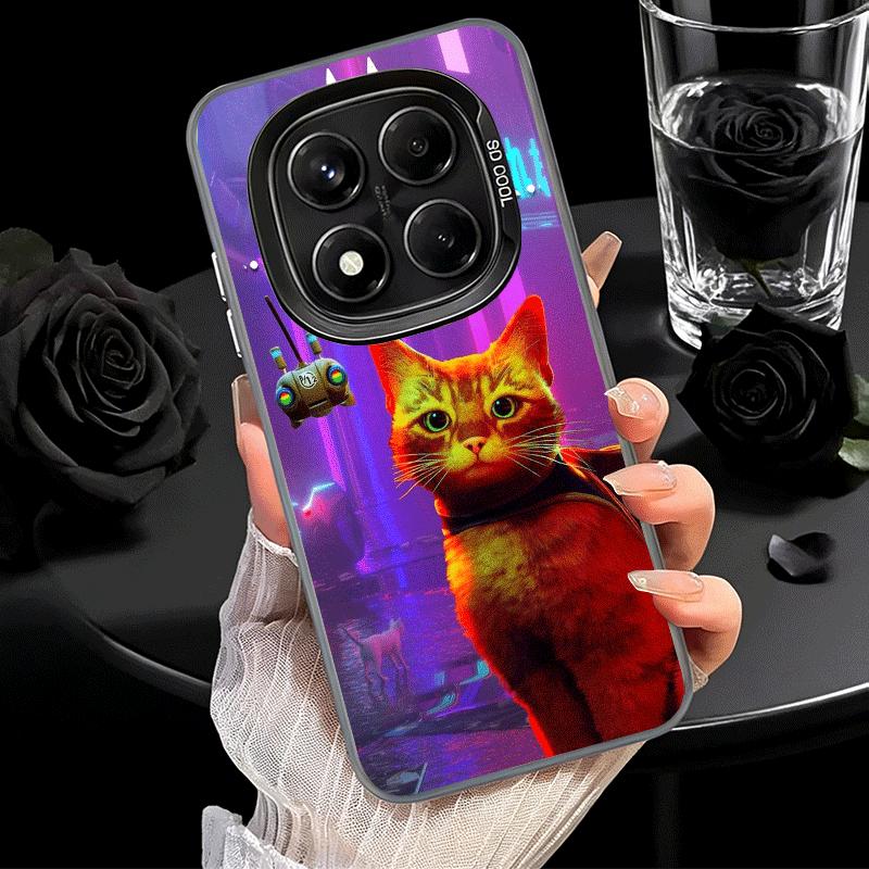 Stray Cat Game B-12 Weiche Handyhülle für Xiaomi Redmi Note 13 14 15 Pro Plus 12S 12 11S 11 11T 10S 10 Stoßfeste Abdeckung Rückschale