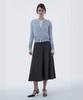 Mausolleum Long Flare Suit Skirt - Dark Gray