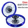 Front and Rear1.60-17 Inch Rims Aluminum Alloy Wheel with Sprocket Disc Brake For KLX CRF Kayo BSE Dirt Pit Bike Motorcycle