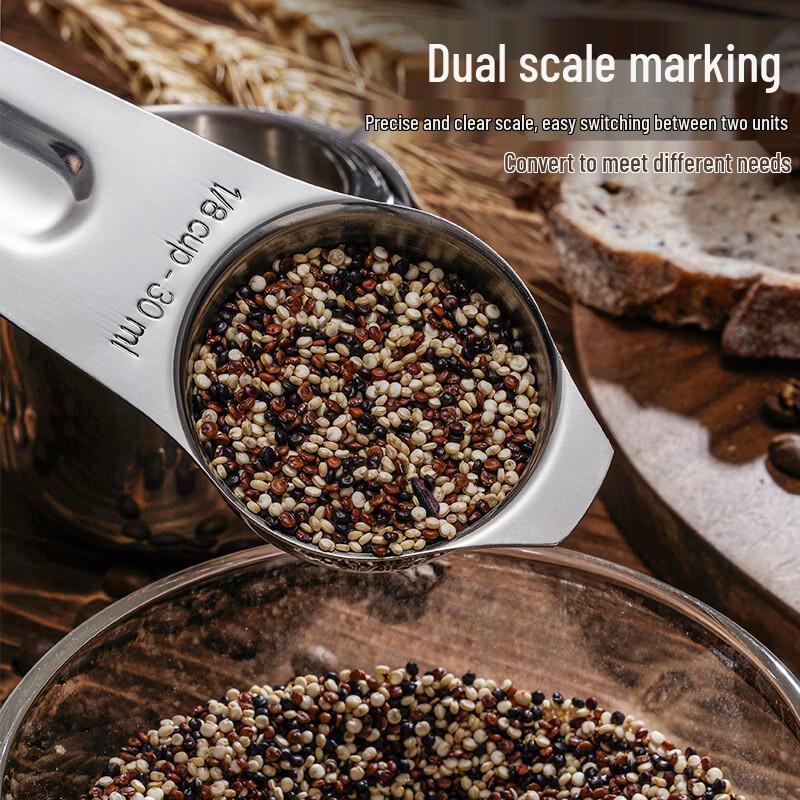 Stainless Steel Measuring Cup & Spoon Set