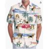 A new large-size men's fashion digital printing short-sleeved shirt in summer from the source manufacturer