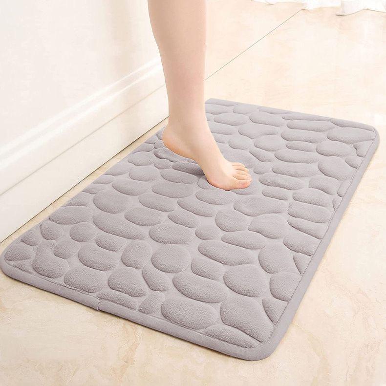 

Красивый коврик для ванной с тиснением из булыжника. Нескользящие ковры в умывальнике. Боковой напольный коврик для ванны. Коврик для ванной комнаты. Коврик из пены с эффектом памяти. 40x60cm серый