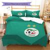 Algeria National Football Team Pattern Bedding,Quilt Set Quilt Cover Pillowcase Home Birthday Gift(1 * duvet cover + 2 * pillowcase, without core)