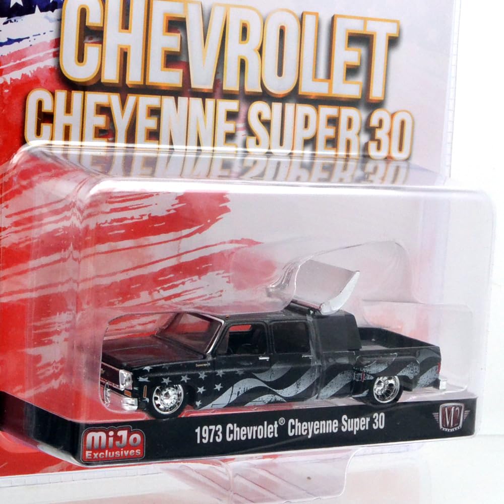 M2 MACHINES 1/64 Scale “MiJo Exclusive - 1973 Chevrolet Cheyenne Super 30 - Stars & Stripes”
