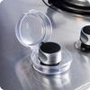 2 Pcs Switch Cover Child Proof Stove Oven Knob Covers Gas Stove Knob Cover Oven Child Safety Lock Clear/Black Stove Guard Proof