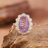 Millennium Cut Natural Topaz Amethyst Citrine Necklace Women'S S925 Sterling Silver Color Treasure Jewelry Pendant