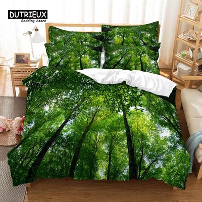 Juego de Funda Nórdica Woods, Juego de Cama de Moda, Funda Nórdica Suave Cómoda Transpirable, Para Decoración de Dormitorio Habitación de Invitados