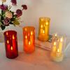 Led Acrylic Candle Set With Remote Control For Wedding Party Event Decor