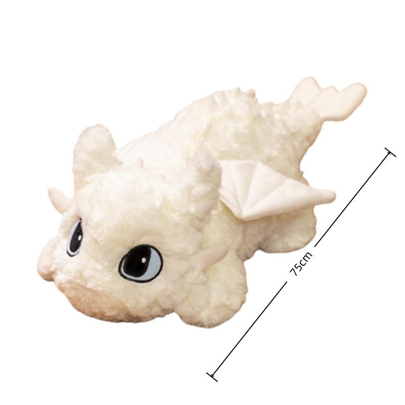 Adorably Toothless Plush Light Fury Stuffed Doll How To Train Your Dragon Peripheral Toys Kawaii Room Deocr Gift for Girlfriend