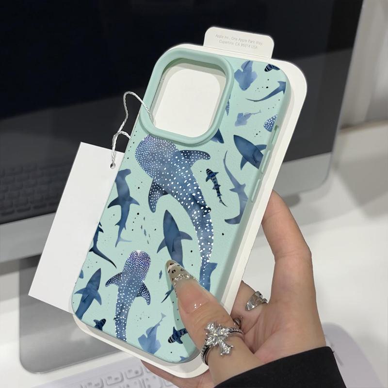 Cartoon Haie Hülle Für Für Iphone 16e 16 Pro Max Hülle Für Iphone 14 1 Pro Max 13 12 11 Stoßfestes Silikon Weiche Handyhülle Fundas