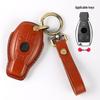 Genuine Leather Key Case for Mercedes-Benz LA200L, GLC300L, GLC260, B200, New E-Class.
